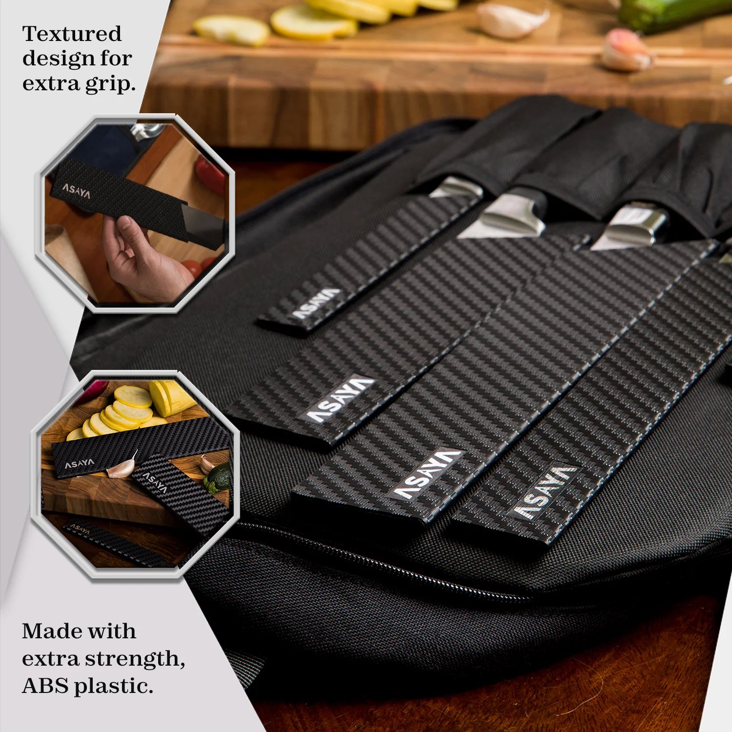 Professional Knife Edge Guards - Universal Blade Covers - Made to Fit Most Knives (6Pcs)