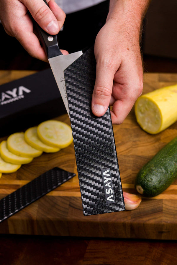 Professional Knife Edge Guards - Universal Blade Covers - Extra Strength, ABS Plastic and BPA-Free Felt Lining, non-Toxic and Food Safe - Knives Not Included