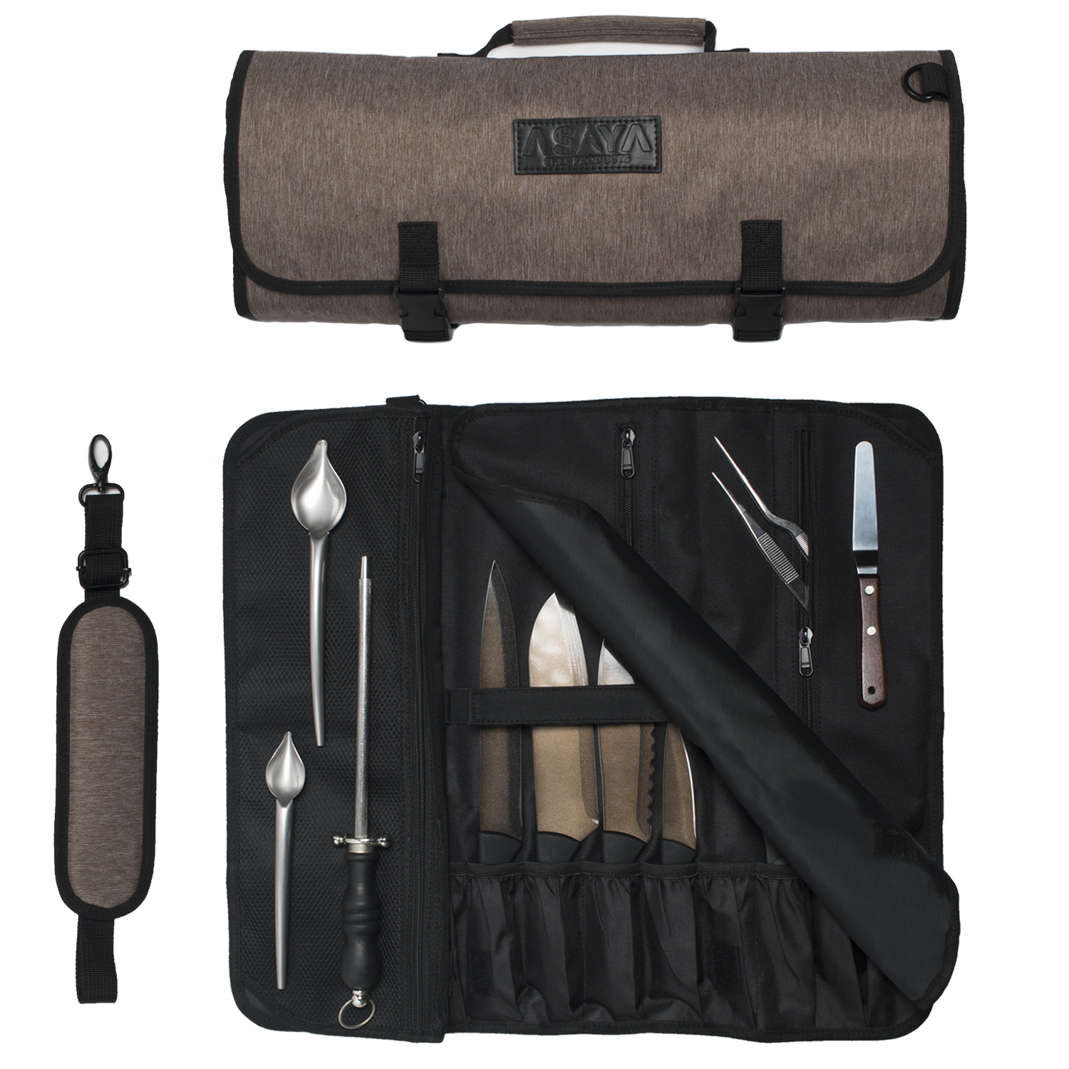 20 Pocket Chef Knife Roll Bag