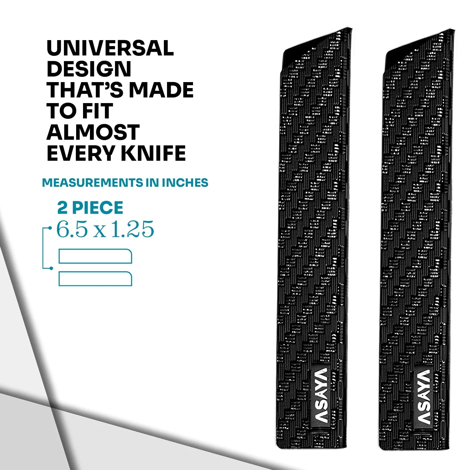 Professional Knife Edge Guards - Universal Blade Covers Made to Fit Most Knives (2 Piece S)