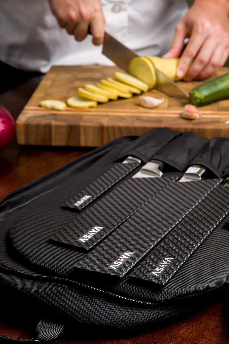 Professional Knife Edge Guards - Universal Blade Covers - Extra Strength, ABS Plastic and BPA-Free Felt Lining, non-Toxic and Food Safe - Knives Not Included