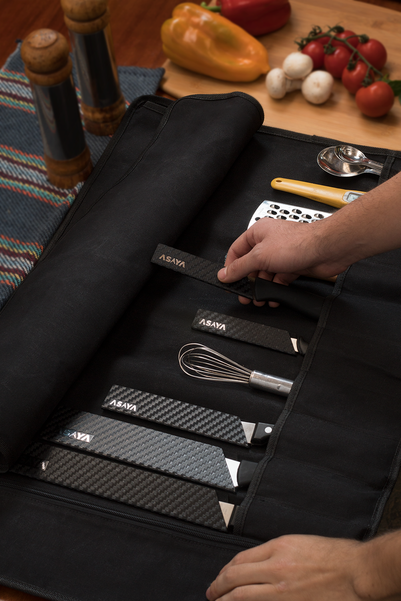 10 Slot Canvas Knife Roll