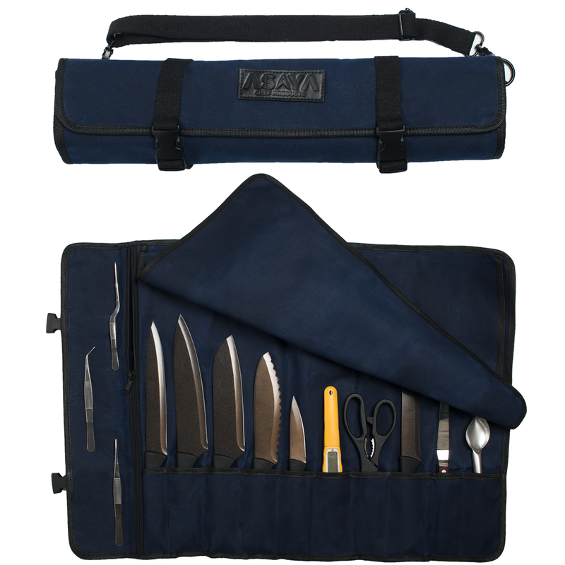 10 Slot Canvas Knife Roll
