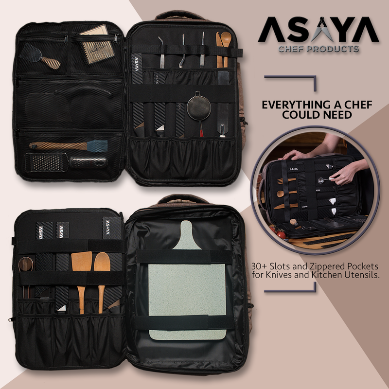 30+ Pocket Knife Backpack + 20 Pocket Knife Roll Bag