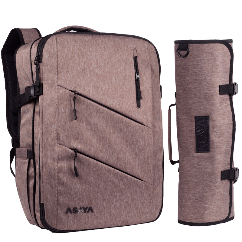 30+ Pocket Knife Backpack + 20 Pocket Knife Roll Bag