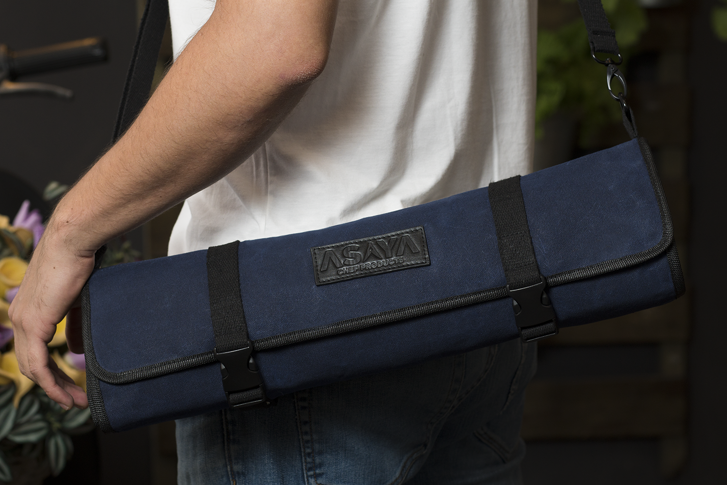 10 Slot Canvas Knife Roll