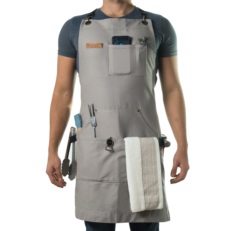 Chef/BBQ/Work Apron with Bottle Opener and Hand Towel