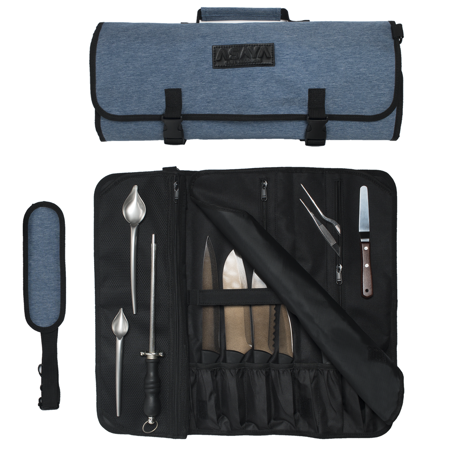 20 Pocket Chef Knife Roll Bag