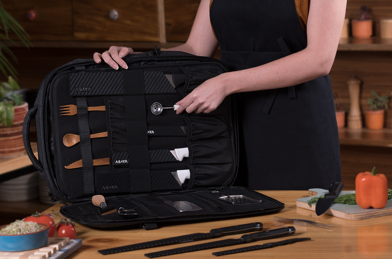 30+ Pocket Knife Backpack + 20 Pocket Knife Roll Bag