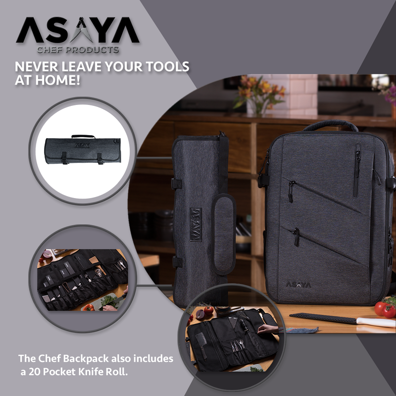 30+ Pocket Knife Backpack + 20 Pocket Knife Roll Bag